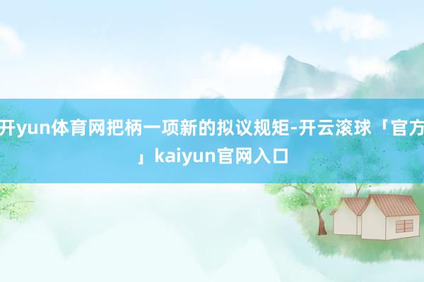 开yun体育网把柄一项新的拟议规矩-开云滚球「官方」kaiyun官网入口
