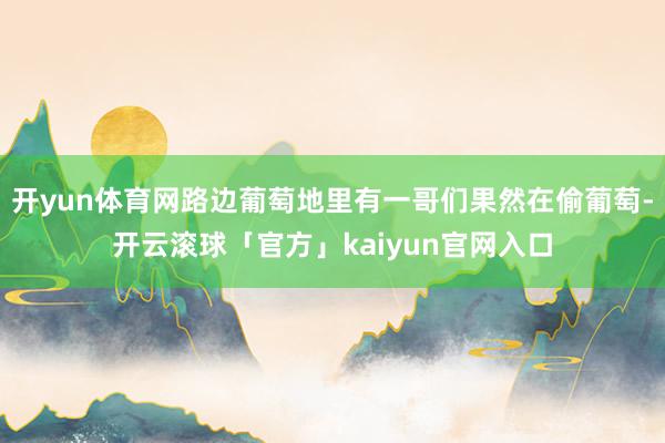 开yun体育网路边葡萄地里有一哥们果然在偷葡萄-开云滚球「官方」kaiyun官网入口